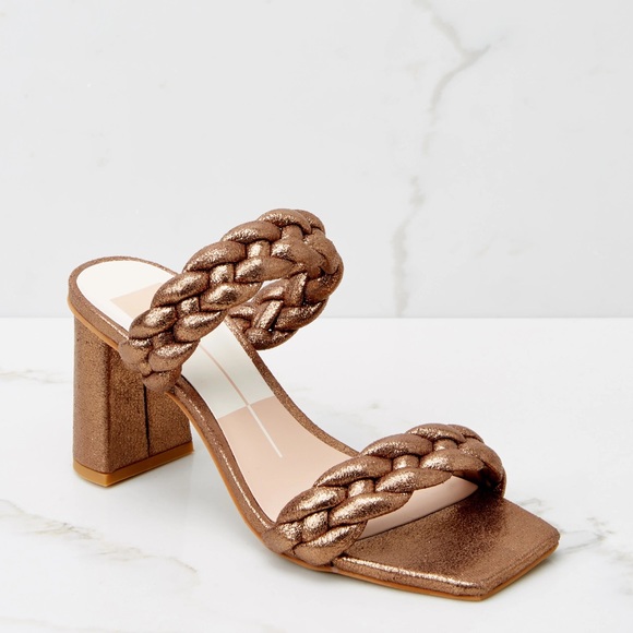 Dolce Vita Shoes Rare Dolce Vita Paily Bronze Metallic Heels Poshmark